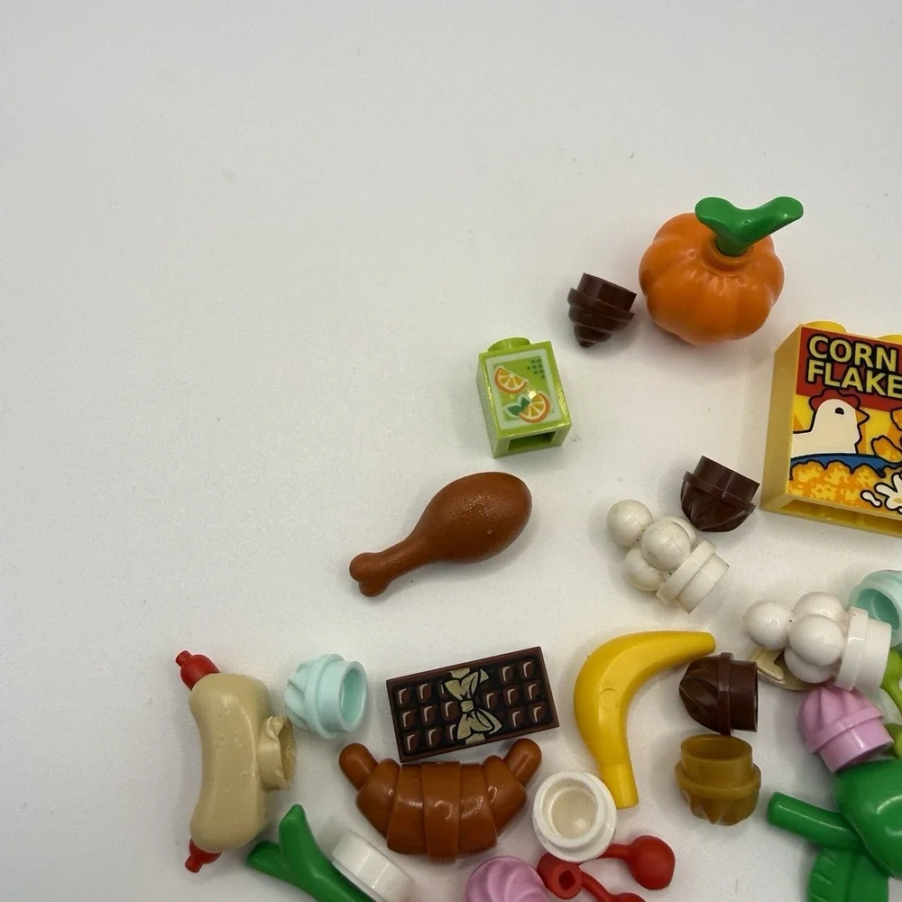 LEGO Piece Minifigs Friends Lego Food Accessories Lot of 50 pieces 007 - Picture 3 of 6